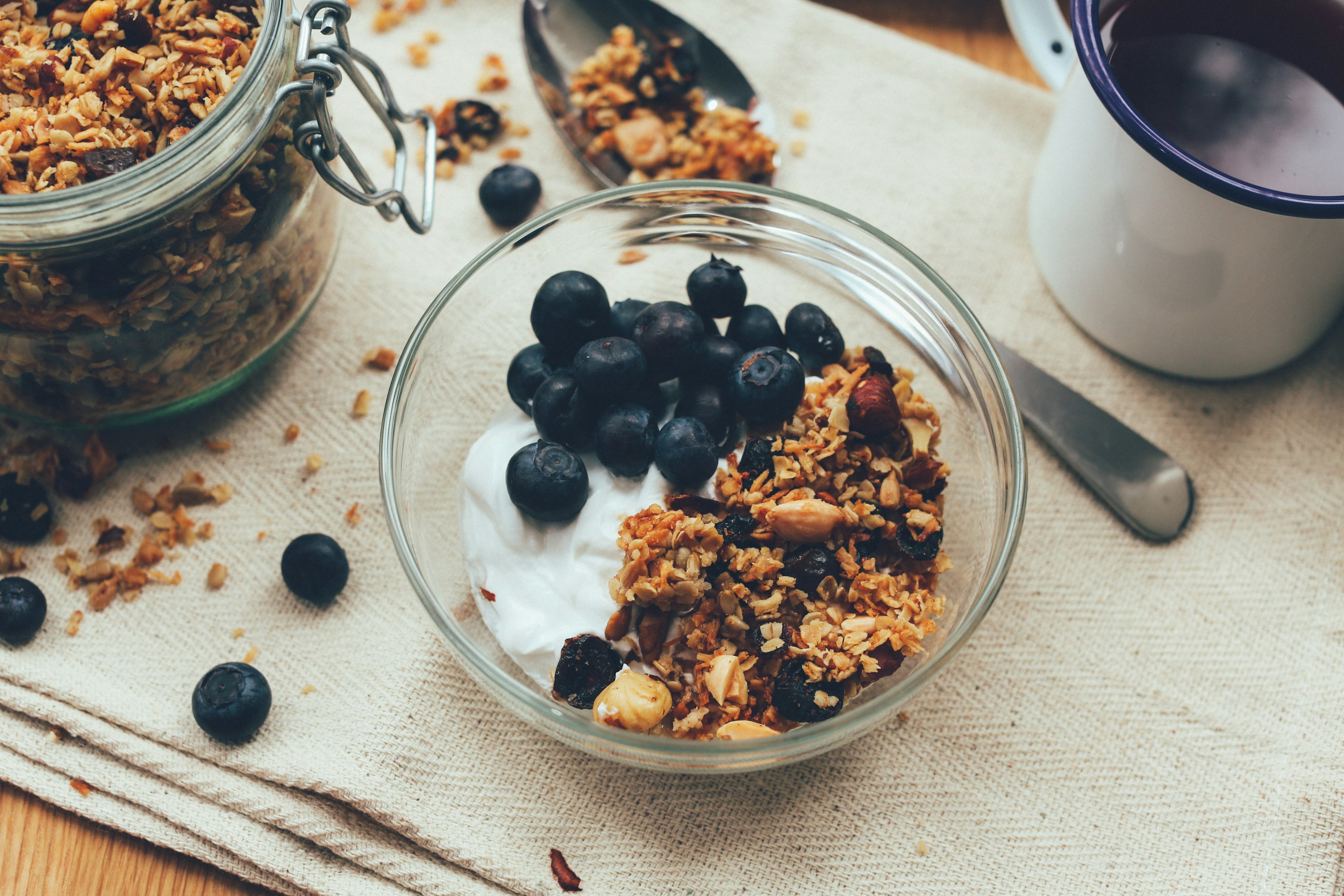 Artisanal granola background